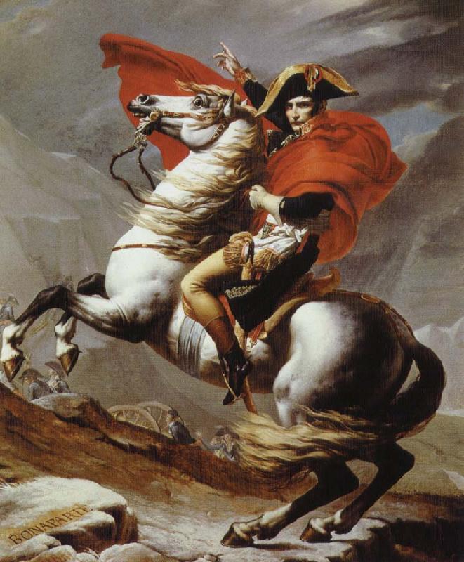 Jacques-Louis David napoleon bonaparte korsar alperna Sweden oil painting art